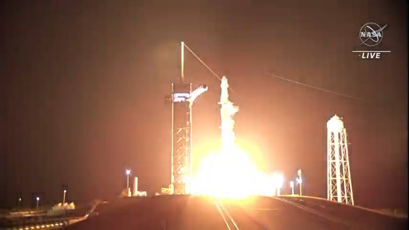 Despegan hacia la Estación Espacial Internacional los astronautas de la misión Crew-4