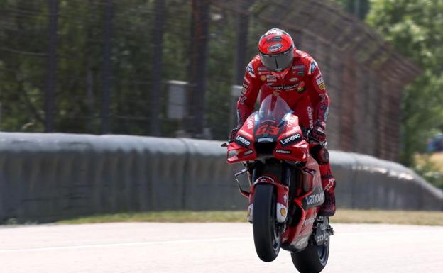 Bagnaia se queda con el récord del ausente Marc Márquez