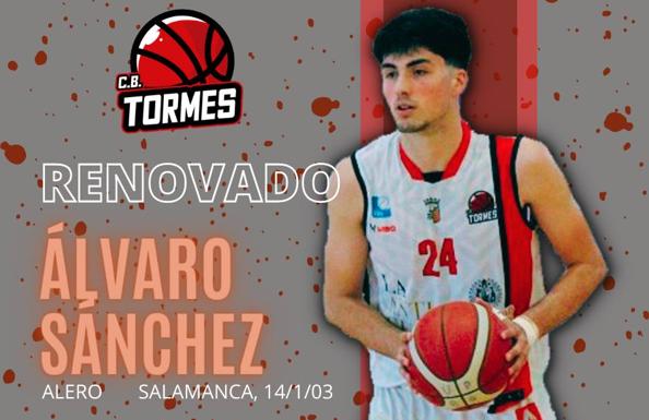 Álvaro Sánchez Ollero renueva con La Antigua CB Tormes