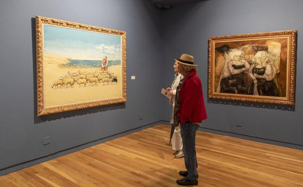 La escuela de San Eloy expone 57 obras de artistas formados en el centro