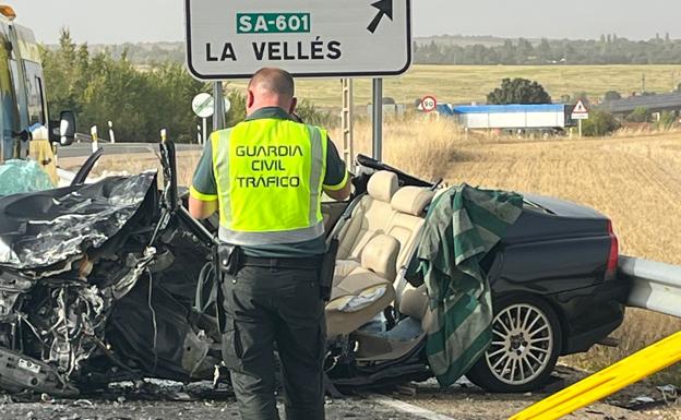 Herido un hombre de 59 años tras sufrir un accidente a la altura de Puebla de Azaba