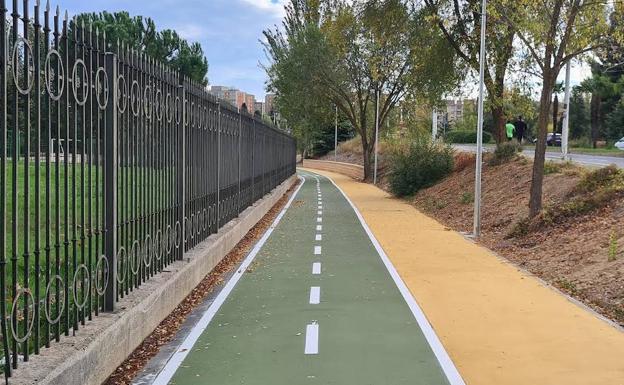 Otros 350 metros en la salida de la ciudad mejoran el mallado del carril bici