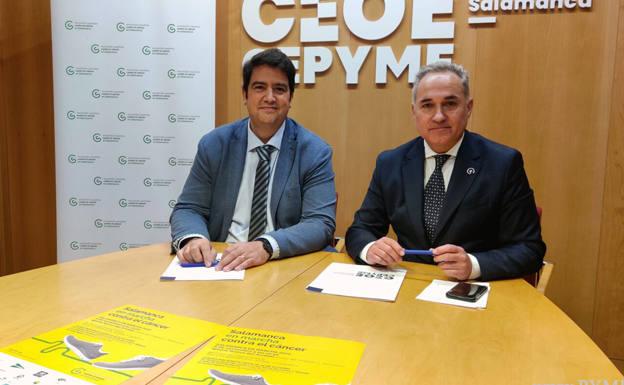 Empresarios salmantinos y la AECC promoverán la prevención y los hábitos saludables en empresas