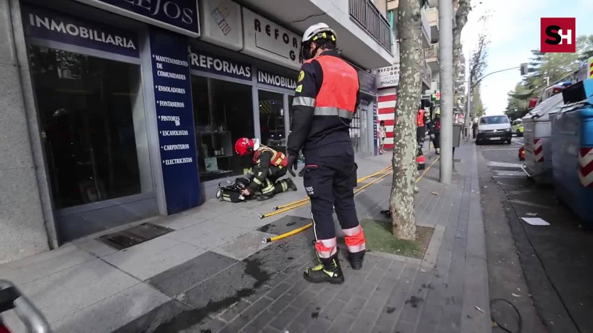 Incendio en un domicilio en la calle Torres Villarroel
