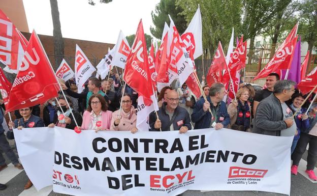 Concentración en Salamanca por el «desmantelamiento» del Ecyl