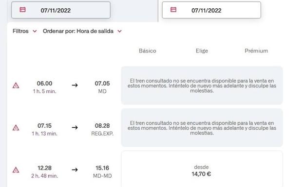 Una huelga bloquea la venta de billetes de tren entre Salamanca y Valladolid