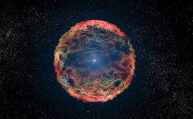 El telescopio Hubble fotografía los primeros instantes tras la explosión de una supernova