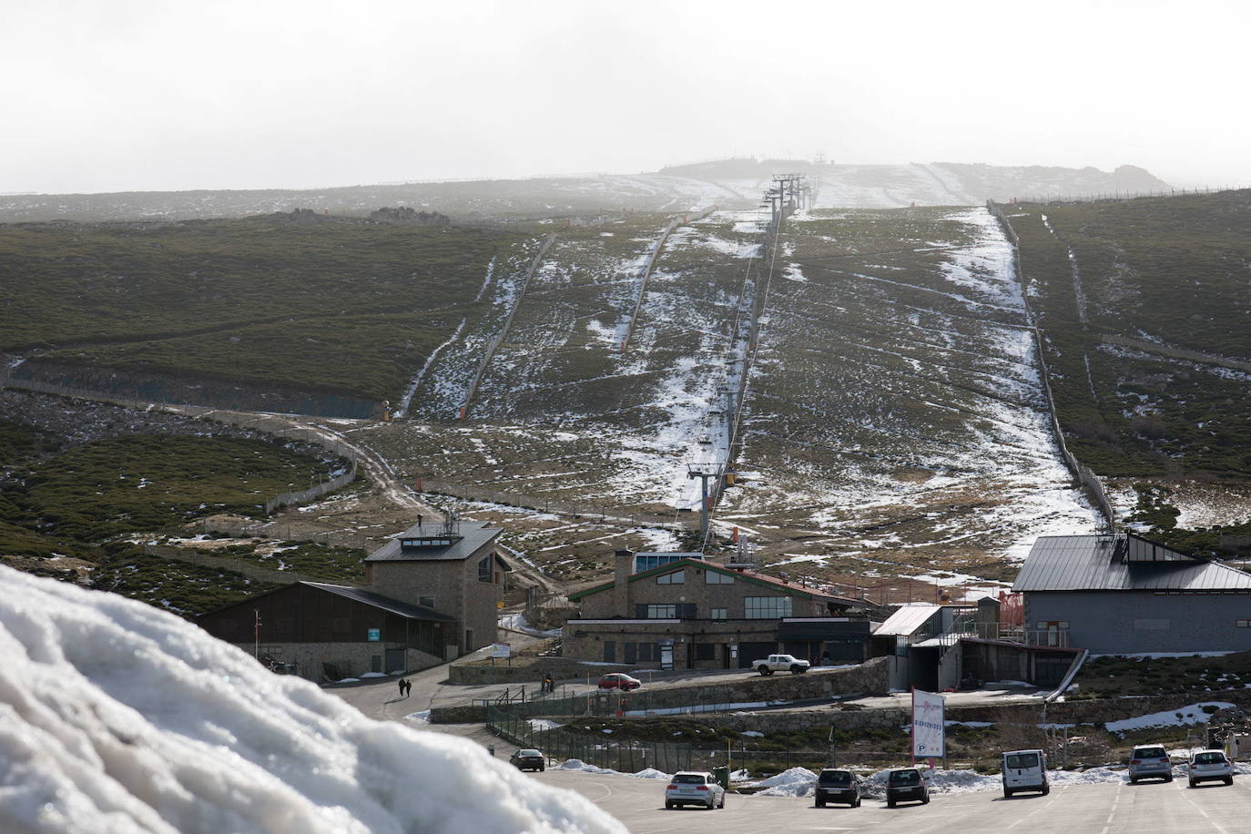 La Covatilla registra la racha de viento más fuerte del país y la sexta temperatura más baja
