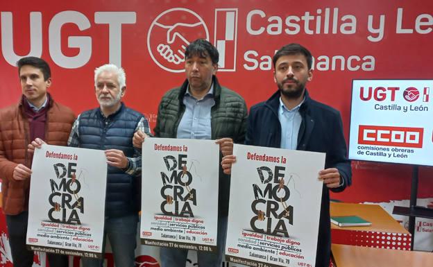 El PSOE acudirá a la manifestación convocada por UGT y CC.OO en Salamanca
