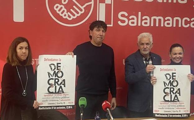 Los sindicatos marcharán contra la violencia de género y por la democracia