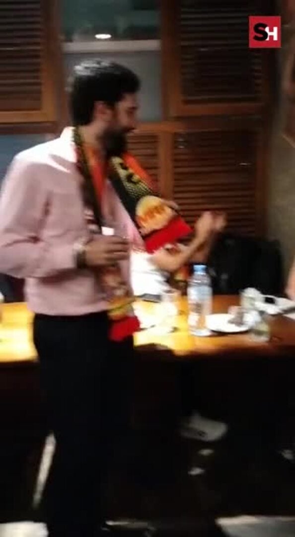 Dani Mena y Marea Roja en la previa del Alemania-España del Mundial