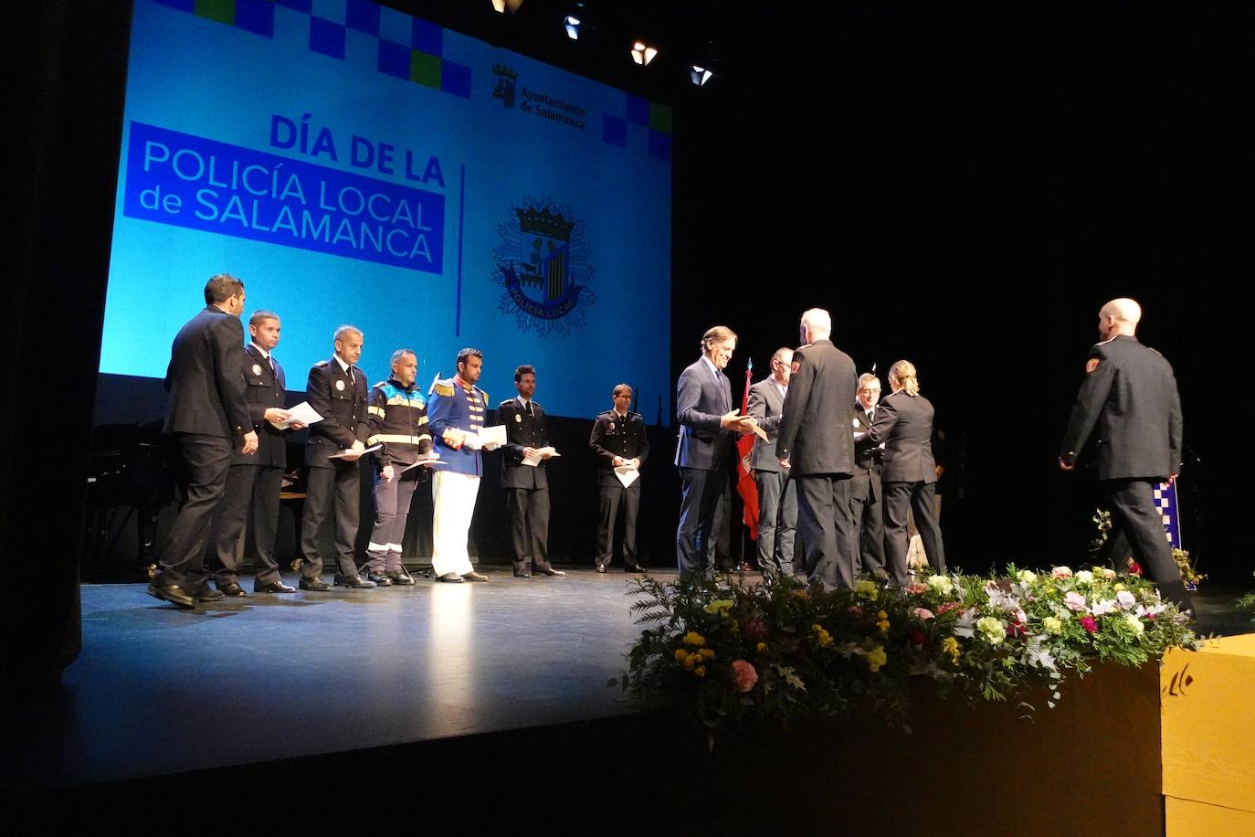 Entrega de reconocimientos a la Policía Local en Salamanca