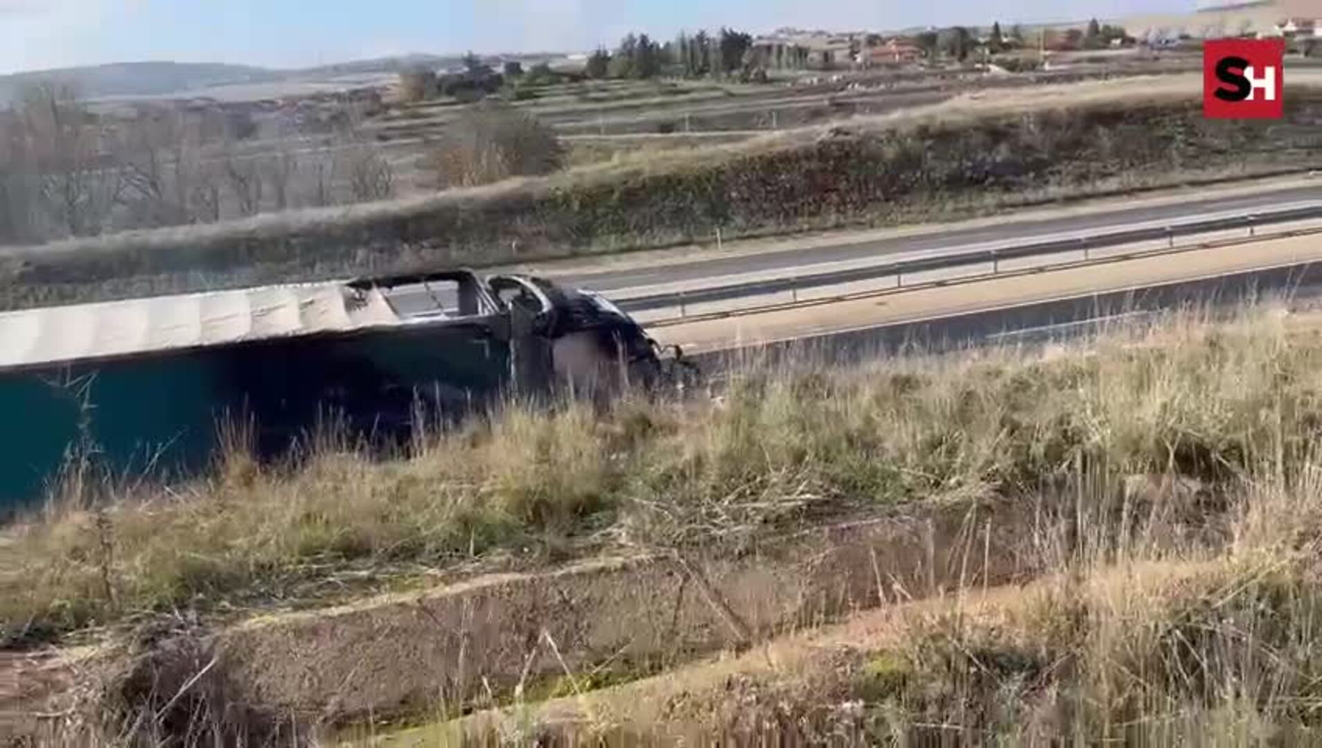 Arde un camión en Aldeatejada