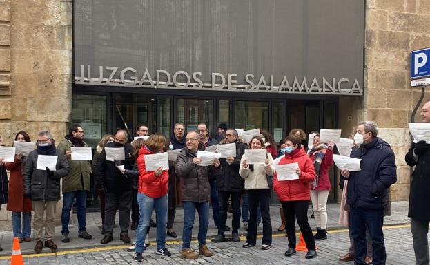 Funcionarios de justicia en Salamanca piden la dimisión de la ministra Pilar Llop