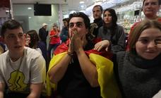 Los salmantinos sufren la derrota de España ante Marruecos
