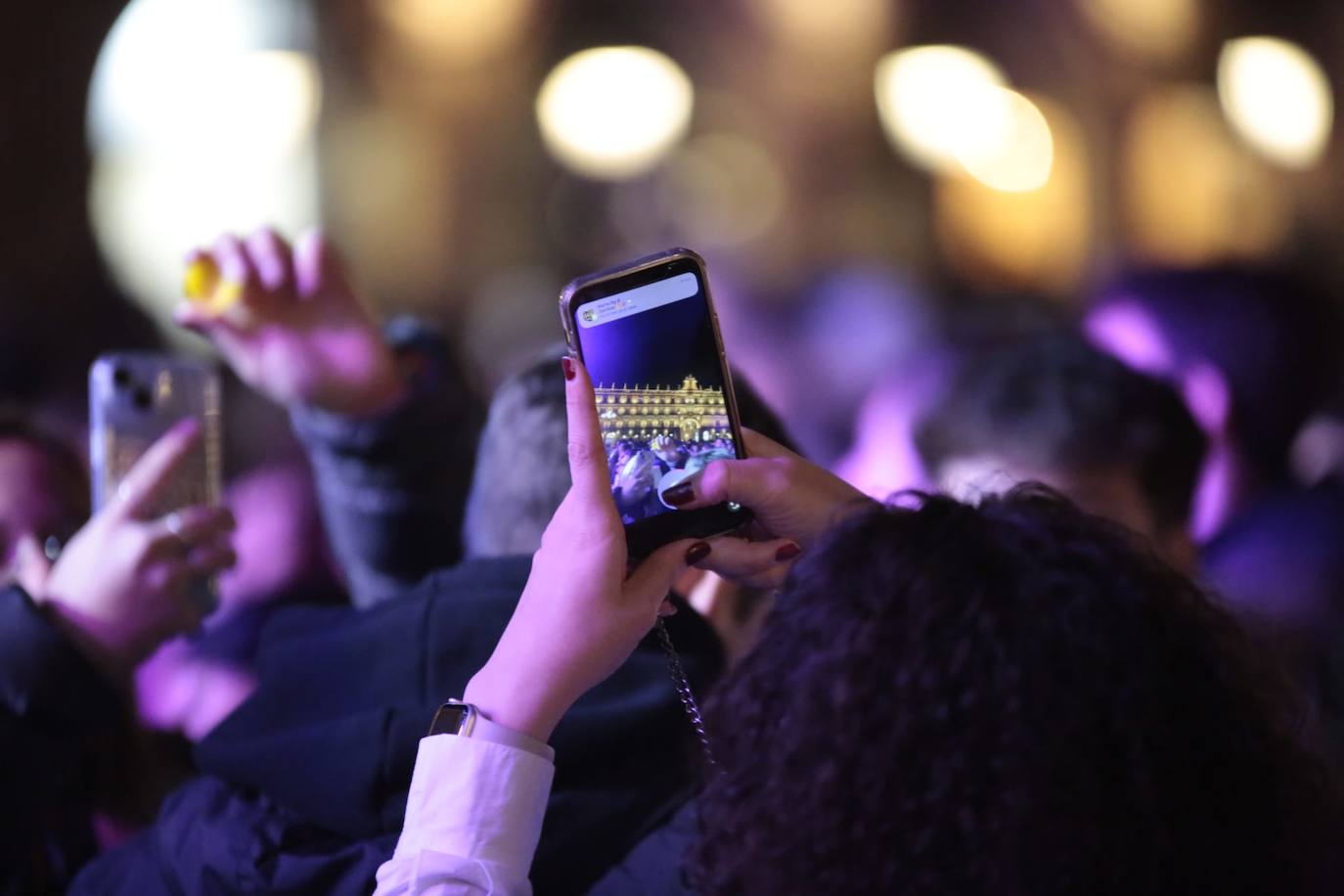 Ambiente para el regreso de la nochevieja universitaria de Salamanca