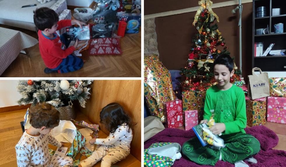 Ilusión y alegría infantil llenan los hogares de Salamanca la mañana de Reyes