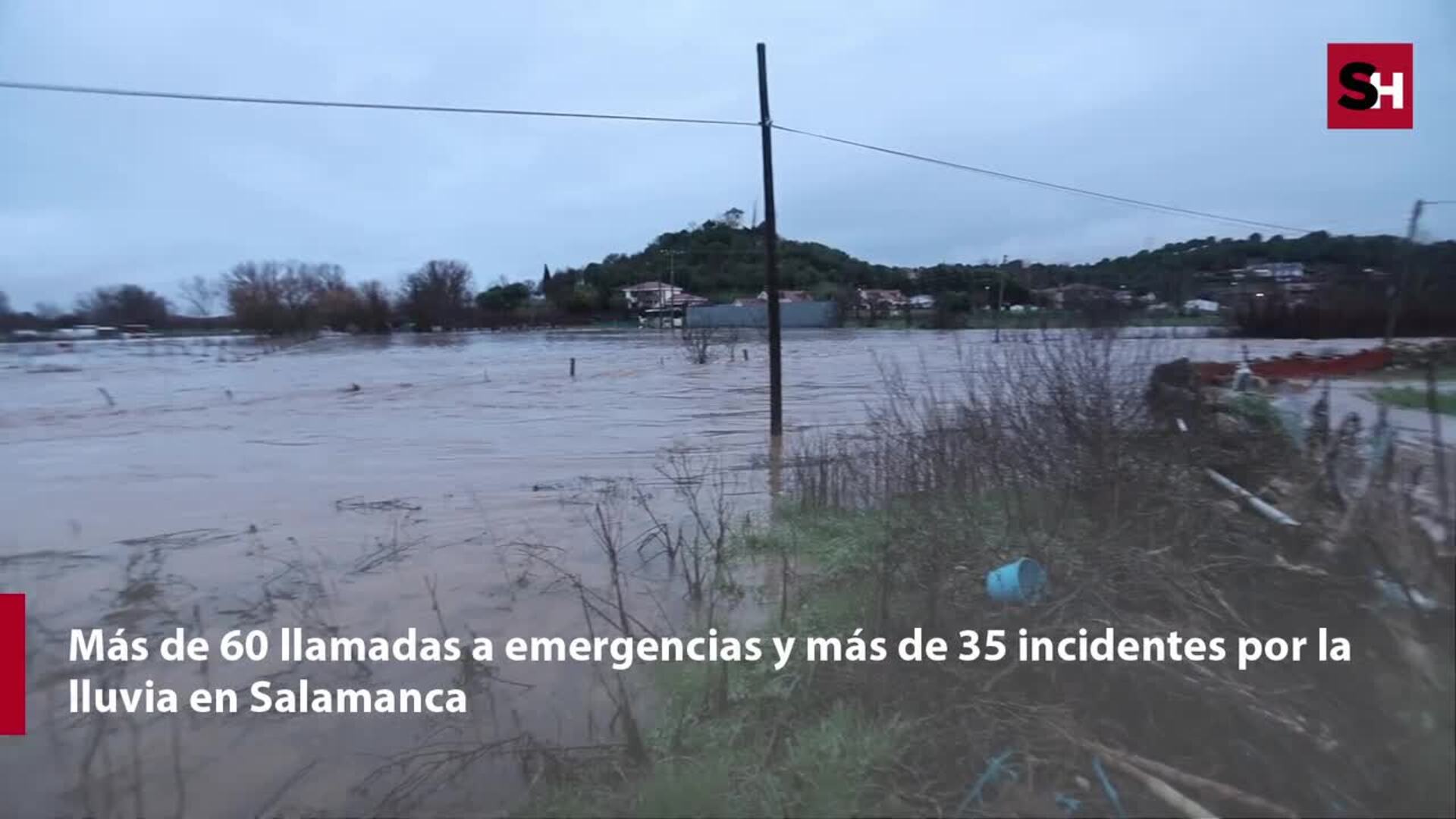 Alarma en Salamanca por la lluvia con más de 60 llamadas a emergencias