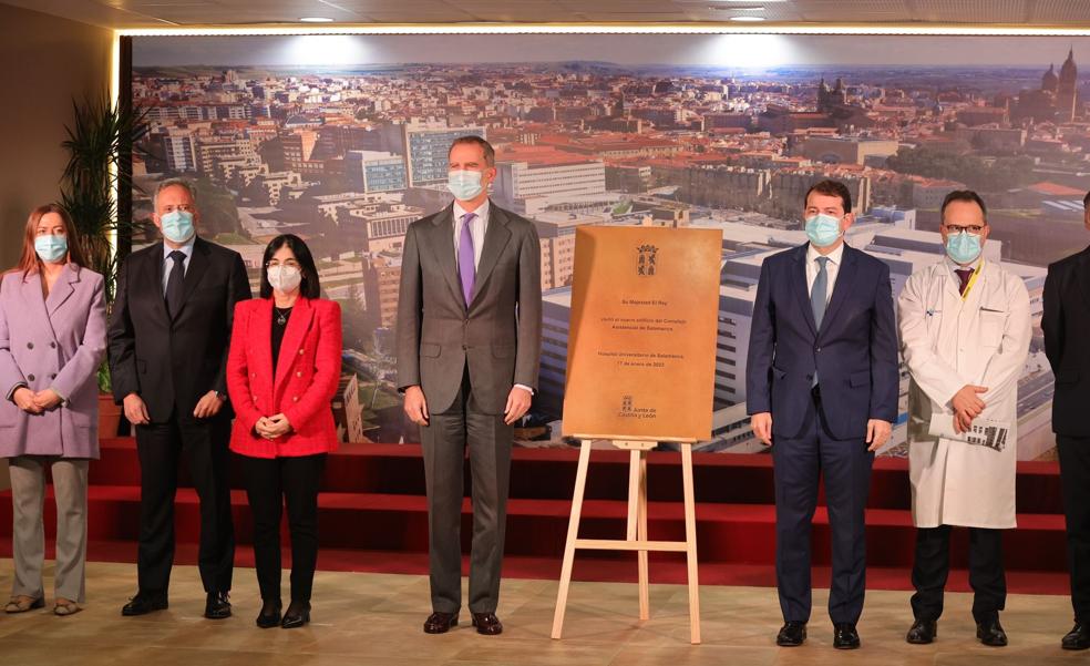 El rey Felipe VI visita Salamanca para inaugurar «una de las mejores sanidades del mundo»