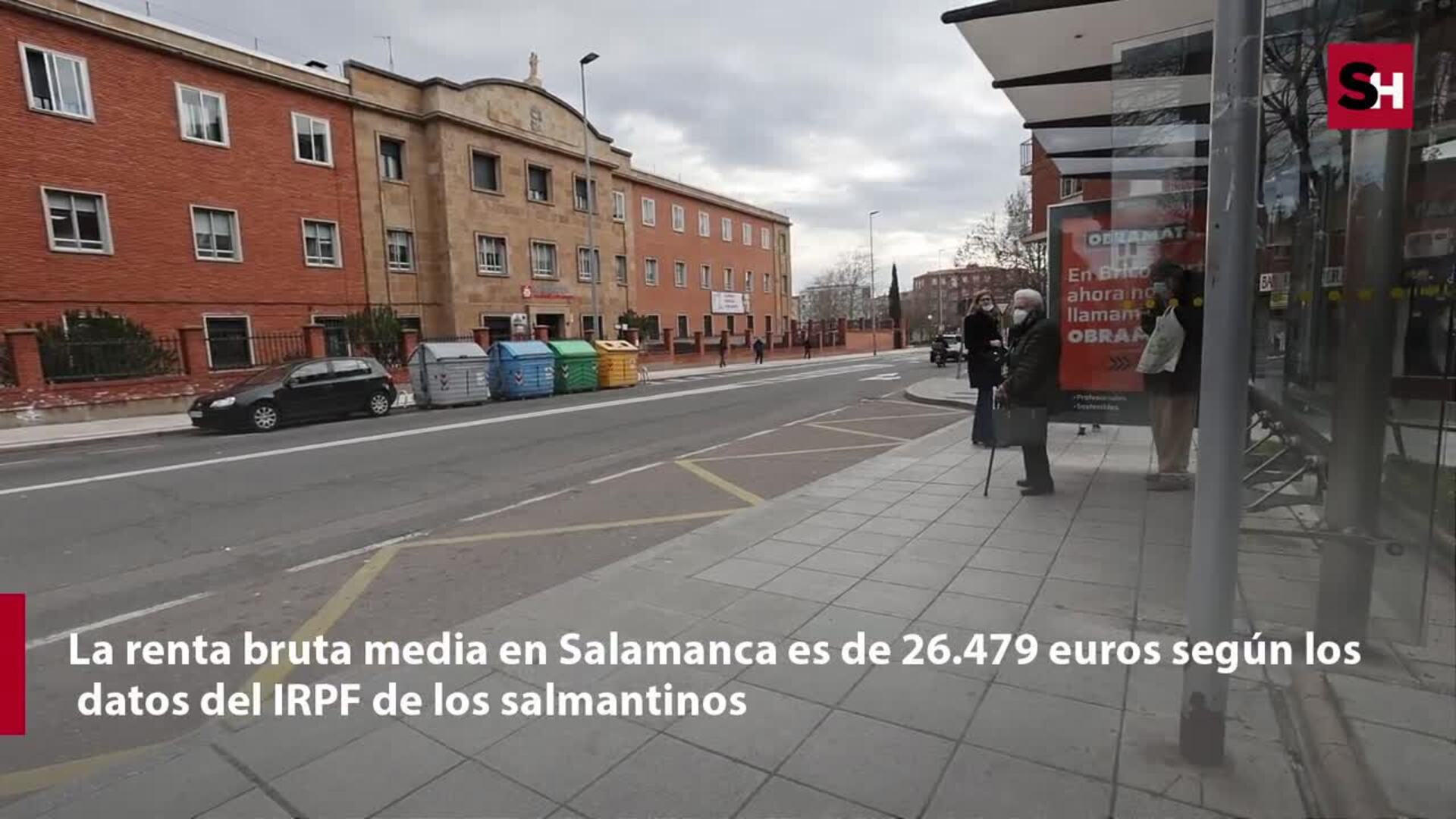 Renta media por barrios en Salamanca