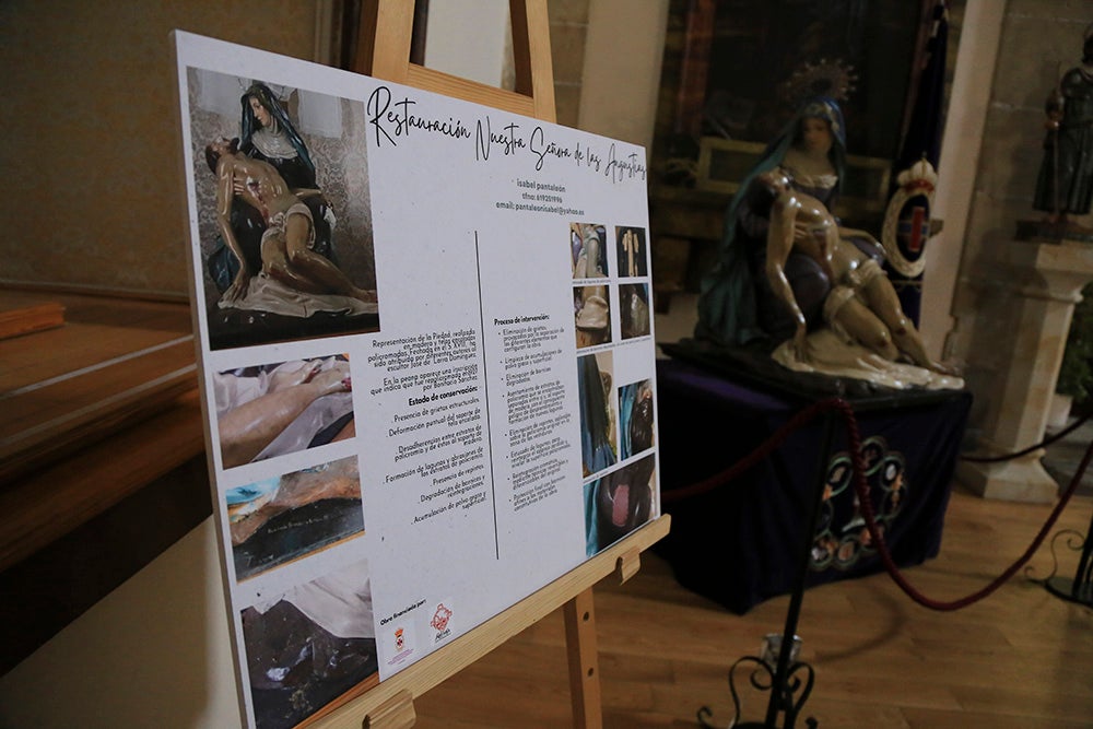 Nuestra Señora de las Angustias recupera su policromía original