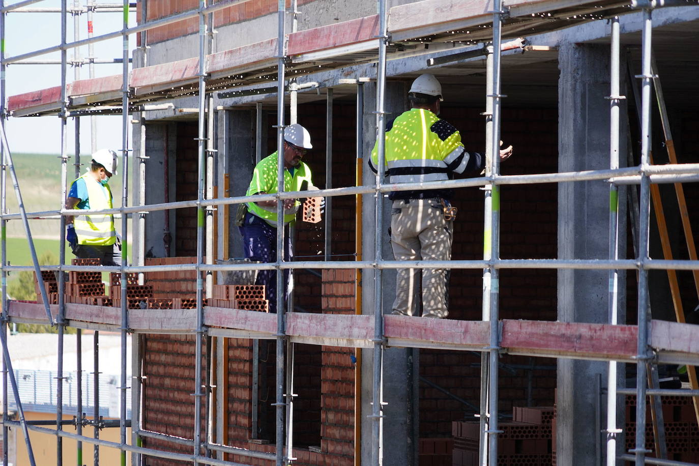 Los empleados de la construcción crecen en Salamanca a niveles de 2011