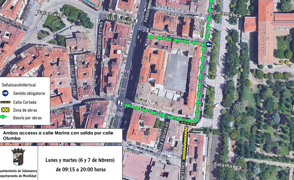 Corte de tráfico en la calle Imperial el 6 y 7 de febrero por una reparación eléctrica