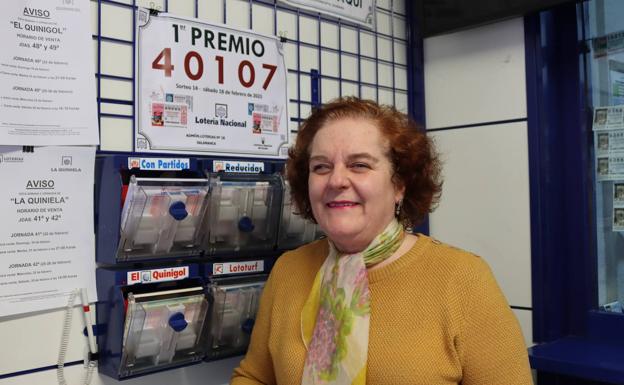 La lotera que repartió el primer premio: «Ojalá le haya solucionado la vida a alguien»