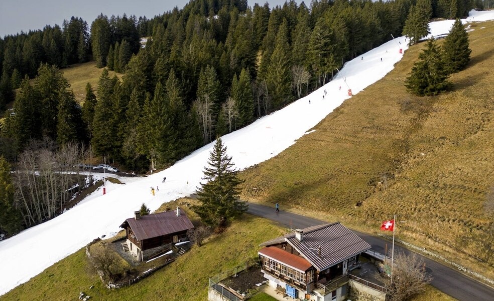 La disminución de la nieve de los Alpes, sin precedente en seis siglos