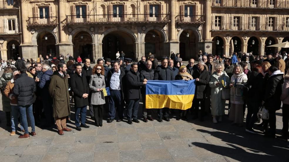 Salamanca homenajea a las víctimas que huyen de la guerra en Ucrania