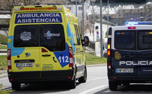 Tres heridos trasladados al hospital tras salirse de la vía en Aldeatejada