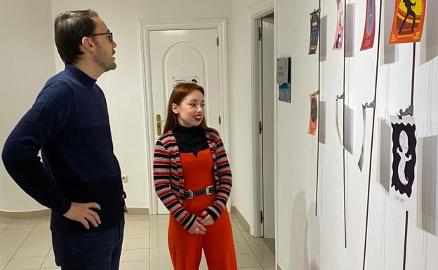 La salmantina Araya Rodríguez expone su obra 'De cine y otras pasiones' en el Espacio Joven