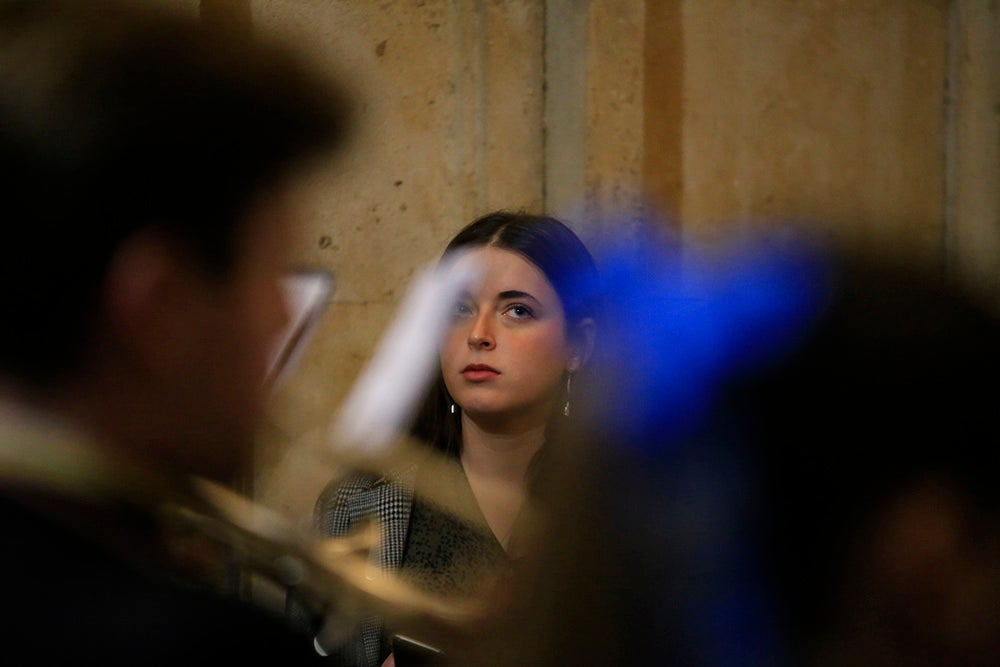 Vía Crucis celebrado en la Universidad Pontificia de Salamanca