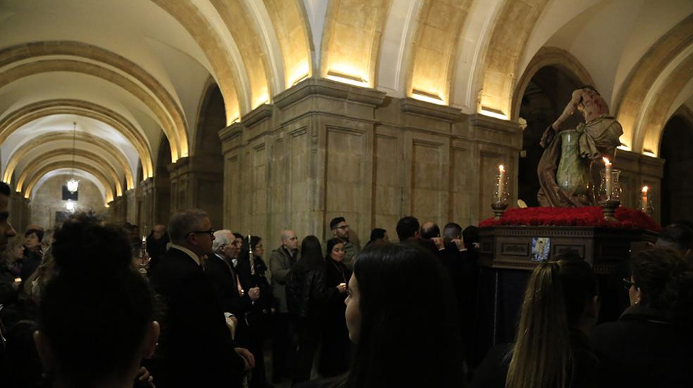 Vía Crucis celebrado en la Universidad Pontificia de Salamanca